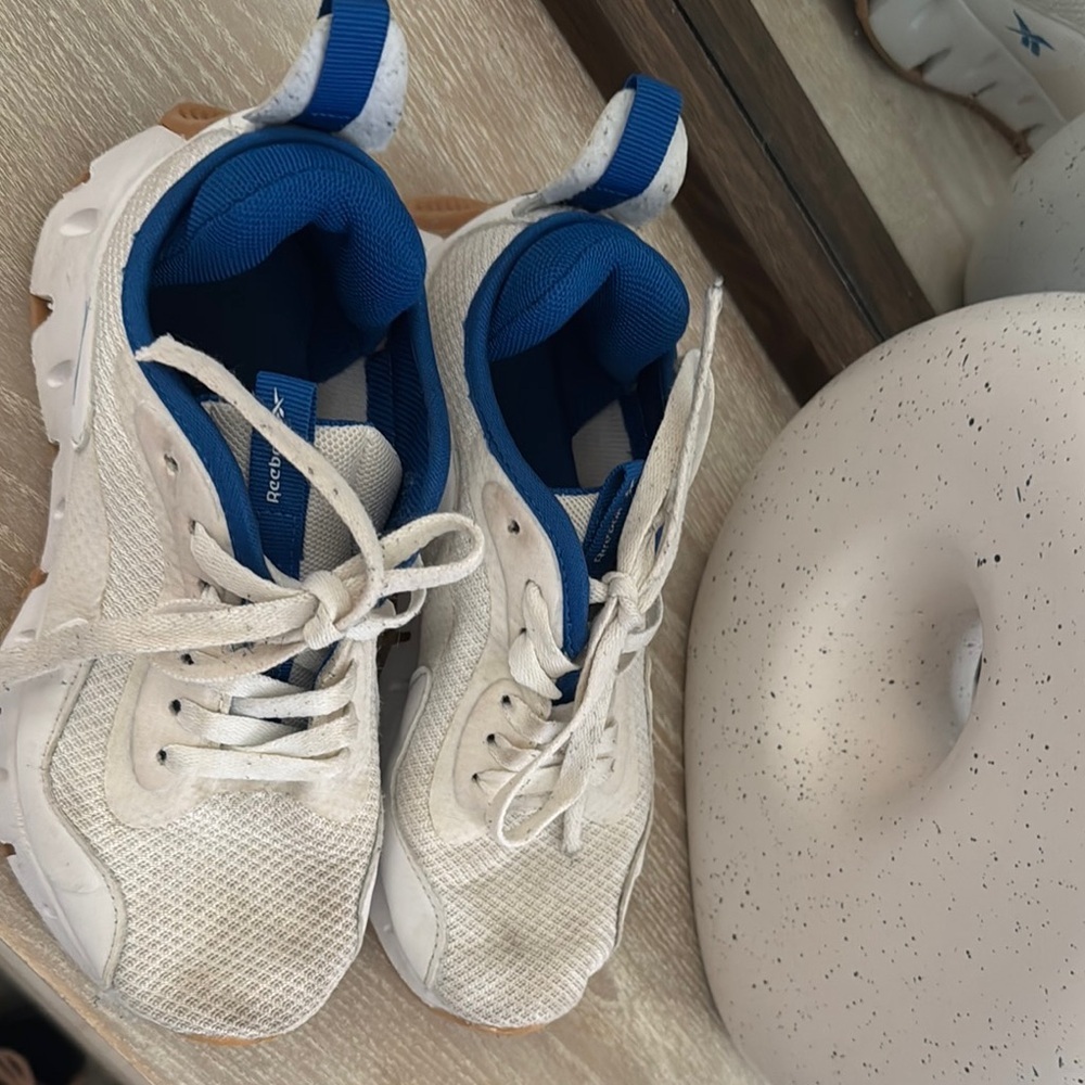 Reebok Kids White and Blue Sneakers - Picture 2 of 5